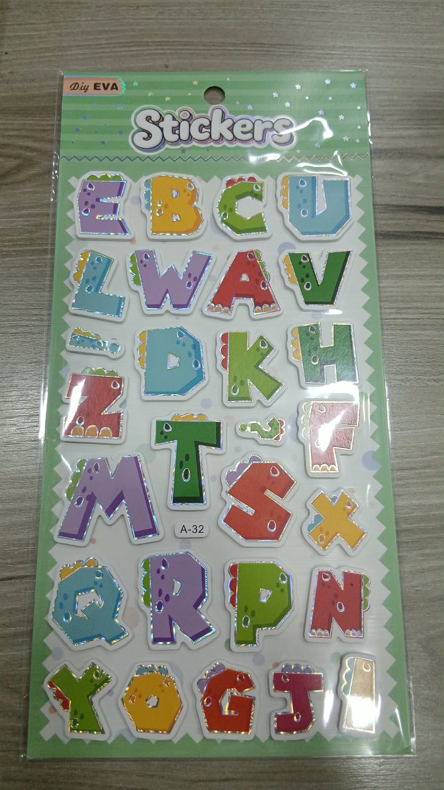 Sticker Eva Letras Adesivo Criativo