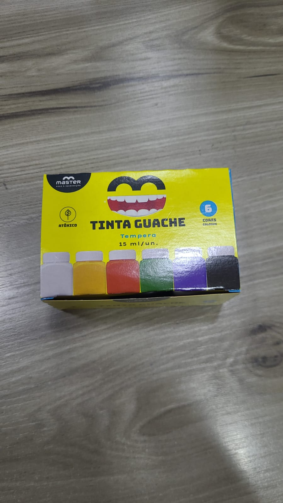 Tinta Guache 6 Cores Primárias