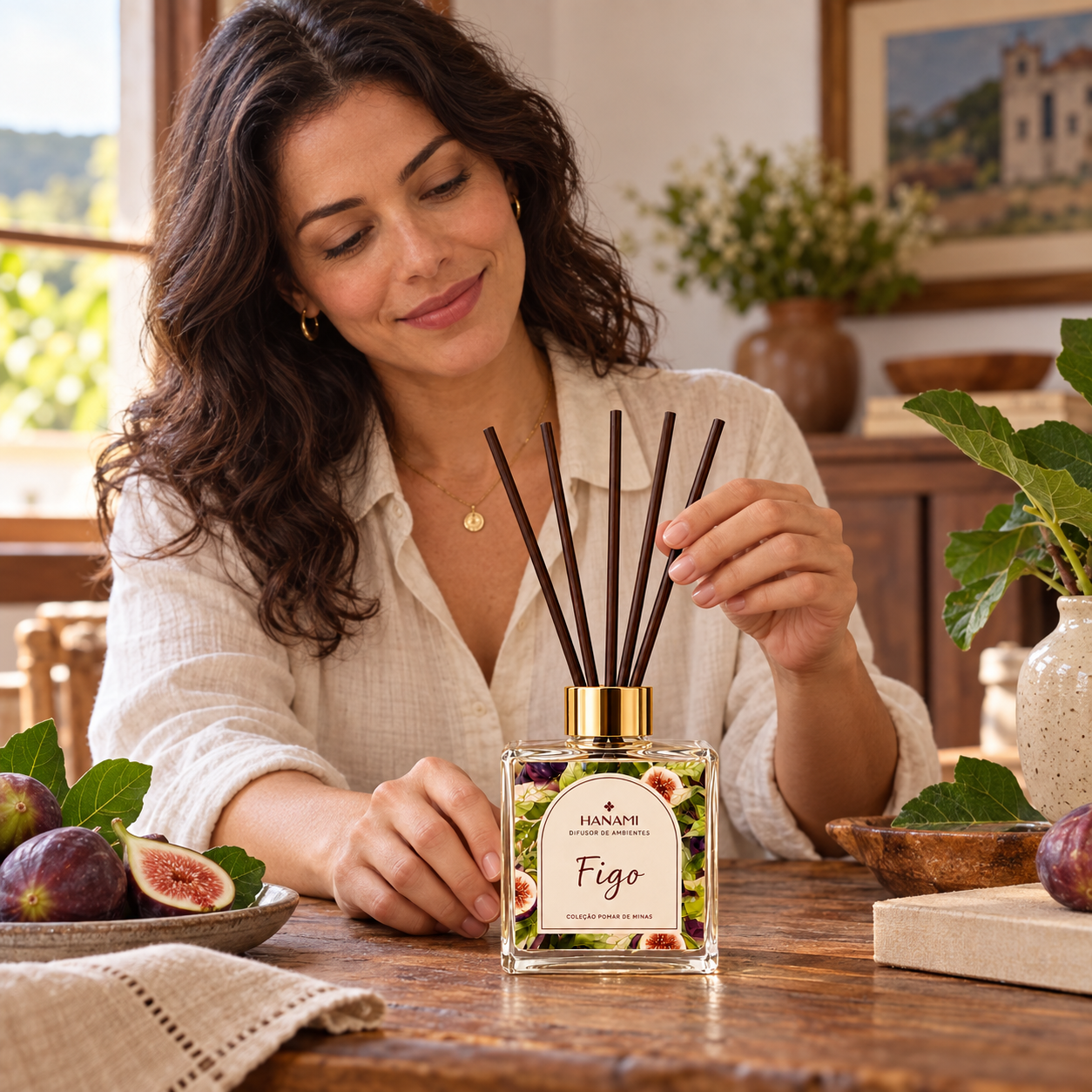 Difusor de Aromas de Figo (c/ Varetas de Bambu) 250ml
