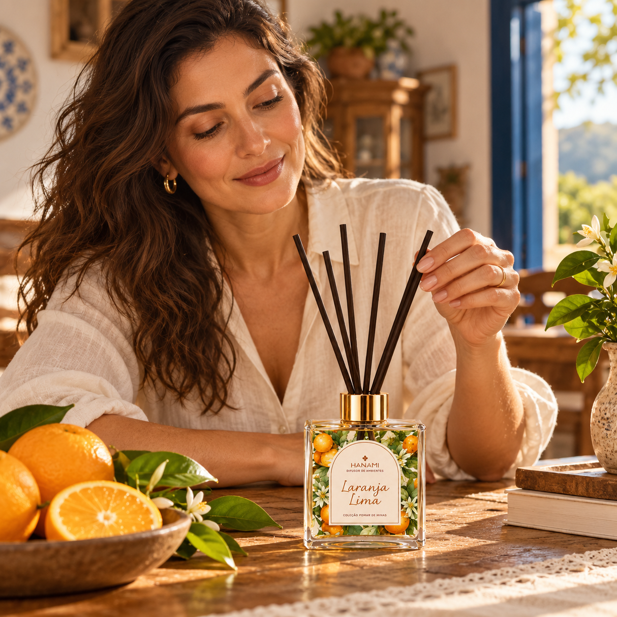 Difusor de Aromas de Laranja Lima (c/ Varetas de Bambu) 250ml