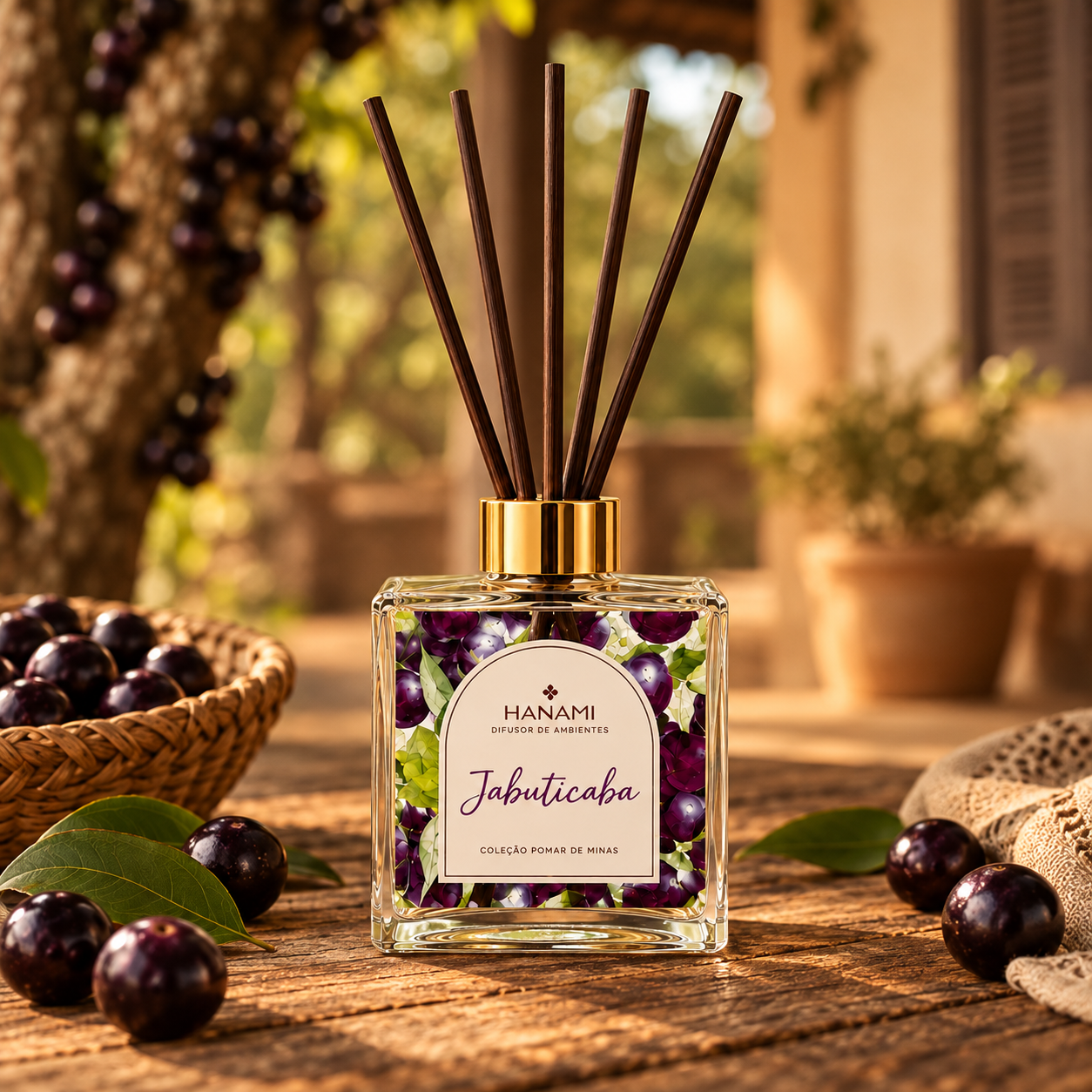 Difusor de Aromas de Jabuticaba (c/ Varetas de Bambu) 250ml