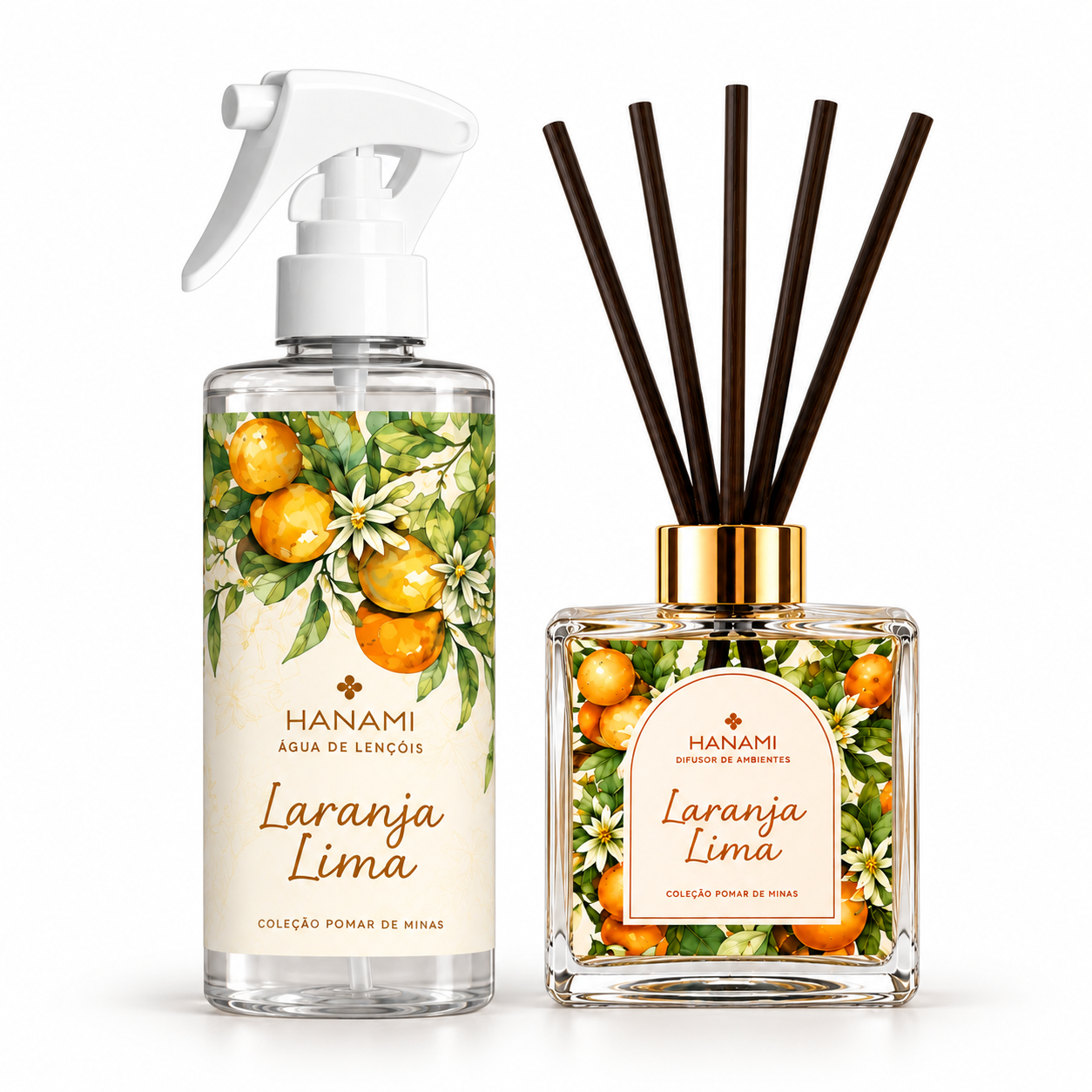 Kit Laranja Lima: Difusor + Spray de Aromas