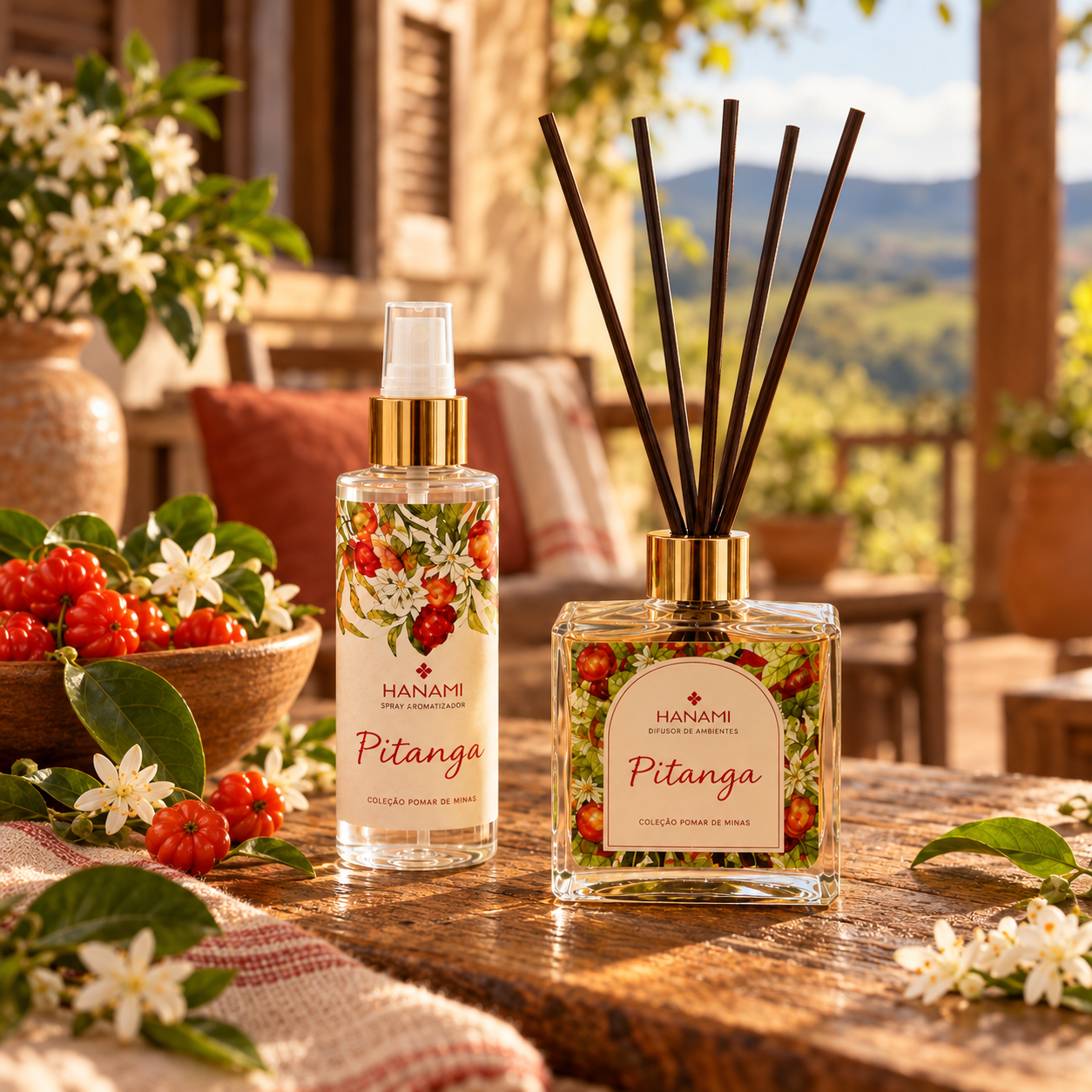 Kit Pitanga: Difusor + Spray de Aromas
