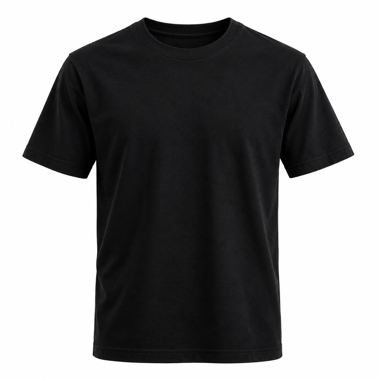 Camiseta Básica Malha Peruana Preta