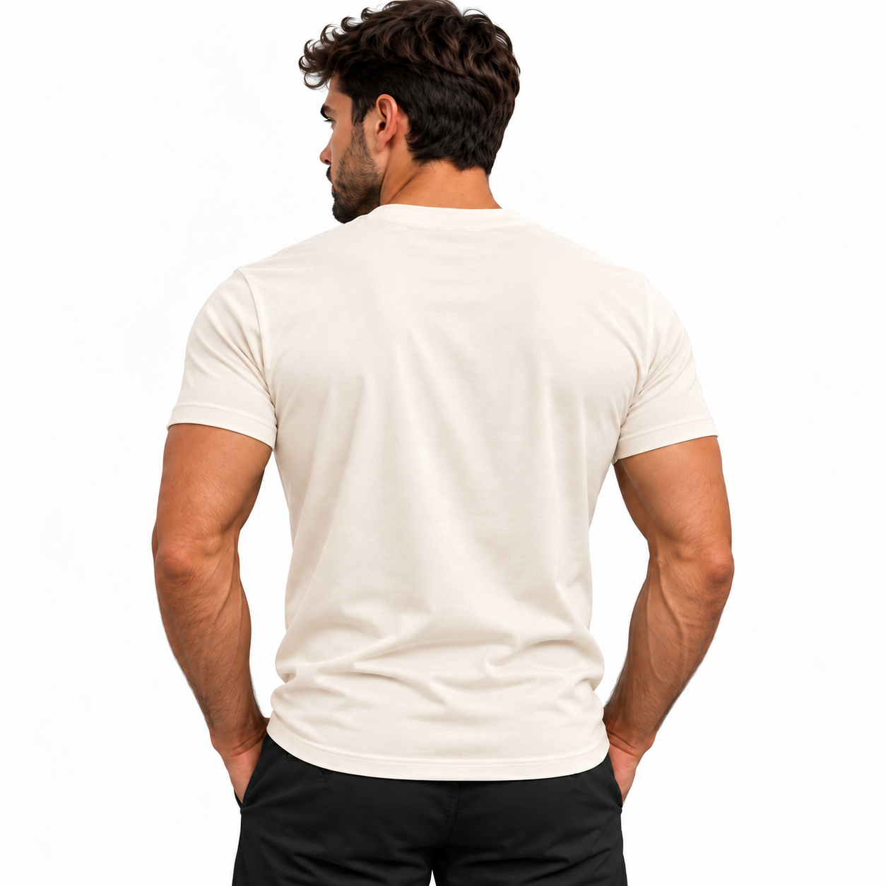 Camiseta Básica Malha Peruana Branca