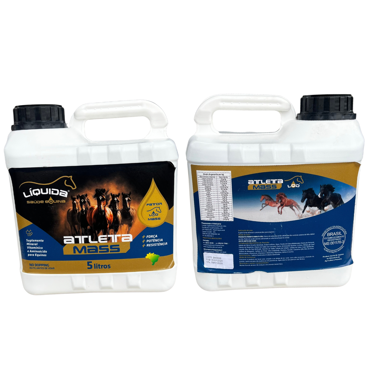 Atleta Mass Liquida Equinos — Suplemento para Cavalos de Performance