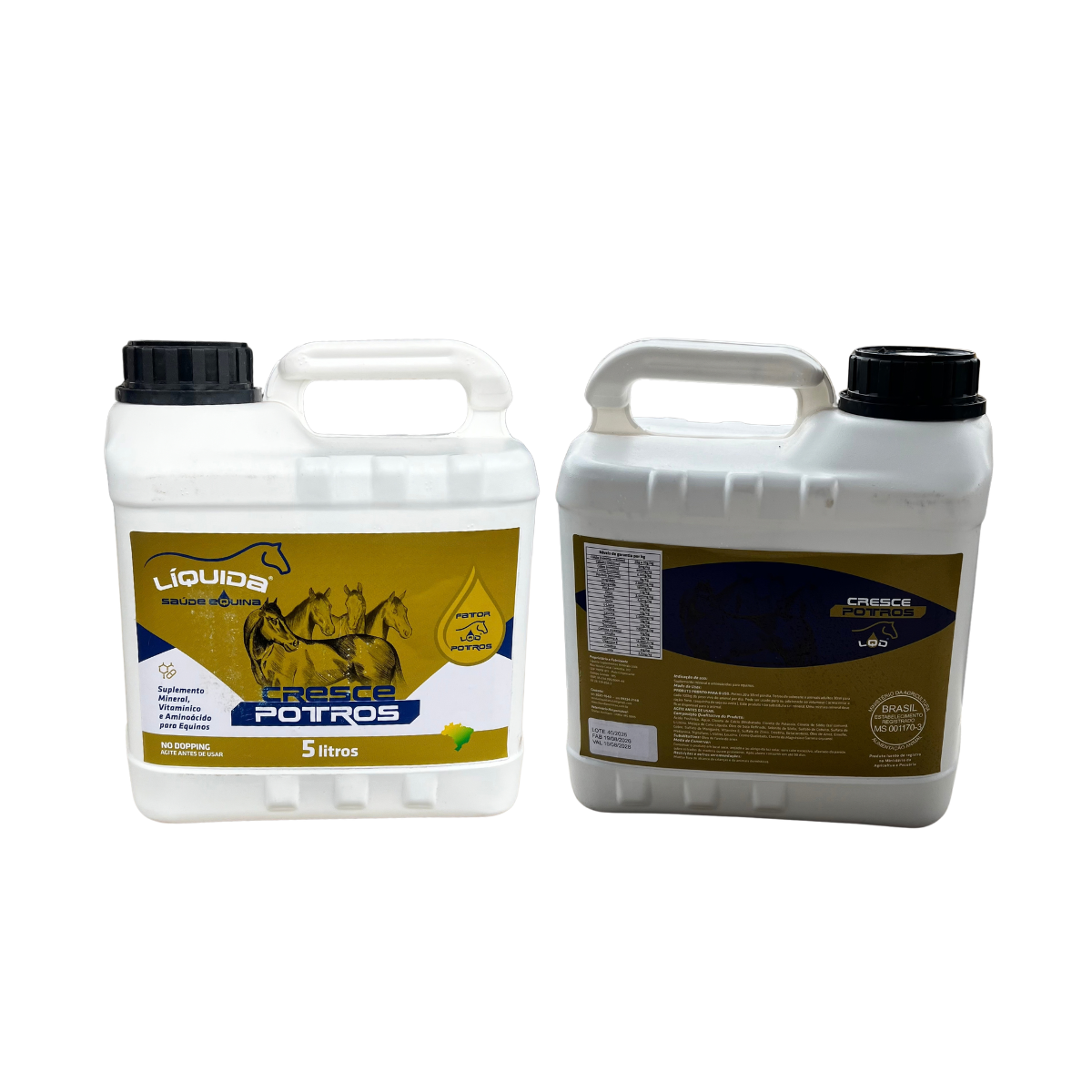 Cresce Potros 5lt Liquida Equinos Desenvolvimento De Potros