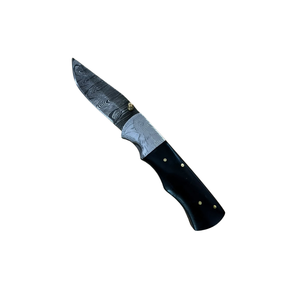 Canivete Aco Damasco Cabo de Chifre