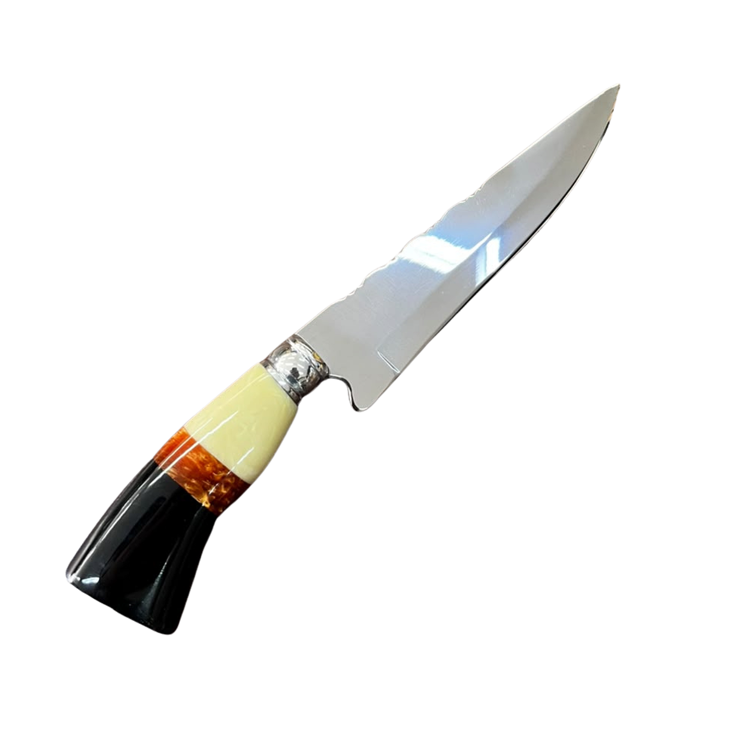 Faca 7" em aço inox com cabo de resina
