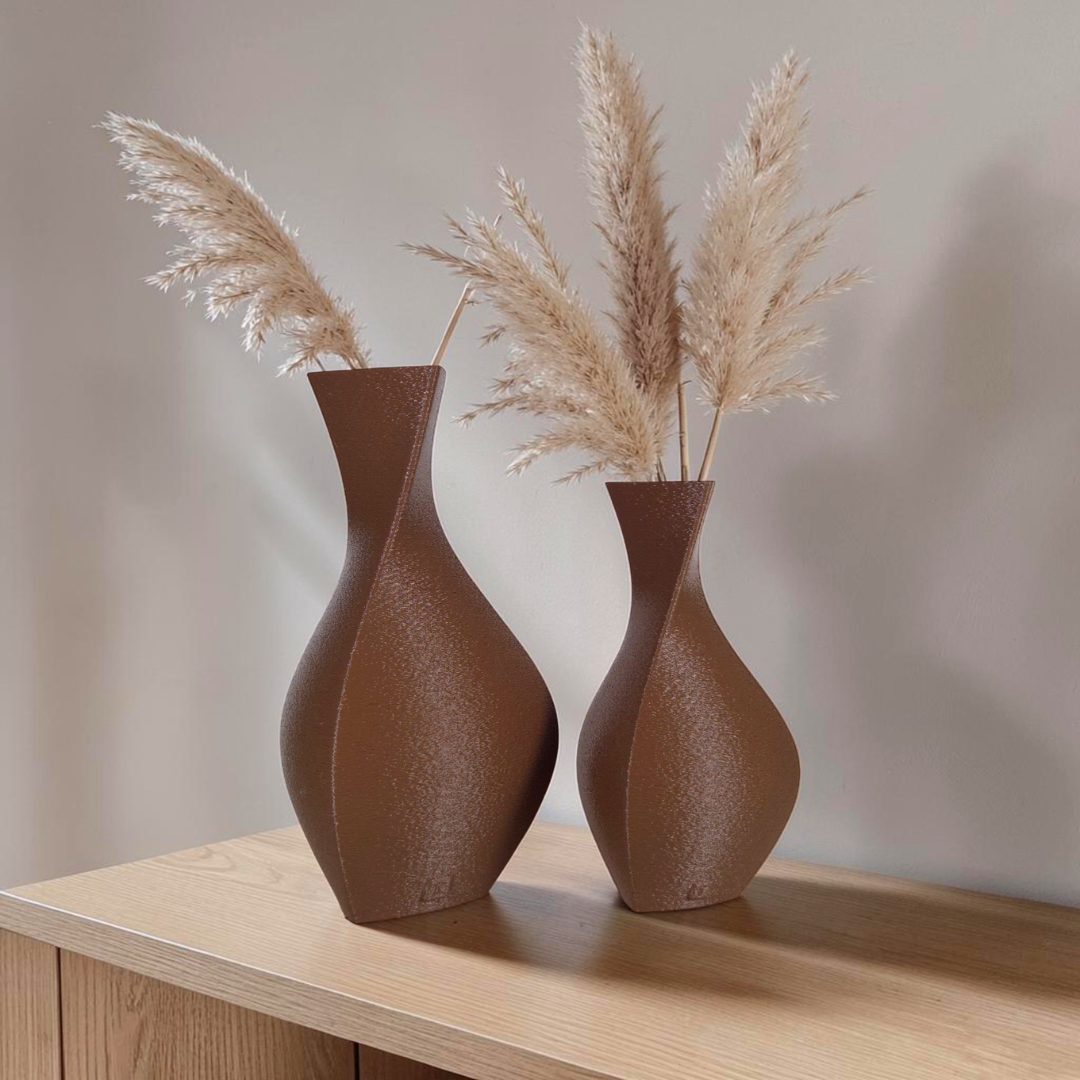 Vaso Decorativo Acqua - Kit com 2 Vasos | Decoração Moderna para Sala, Quarto Aparador