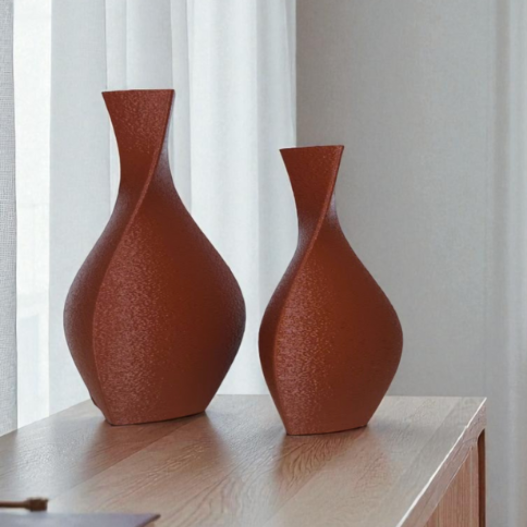 Vaso Decorativo Acqua - Kit com 2 Vasos | Decoração Moderna para Sala, Quarto Aparador