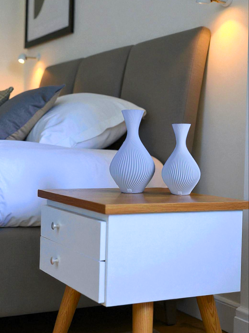Vaso Decorativo Duna - Kit com 2 Vasos | Decoração Moderna Sala Quarto Aparador