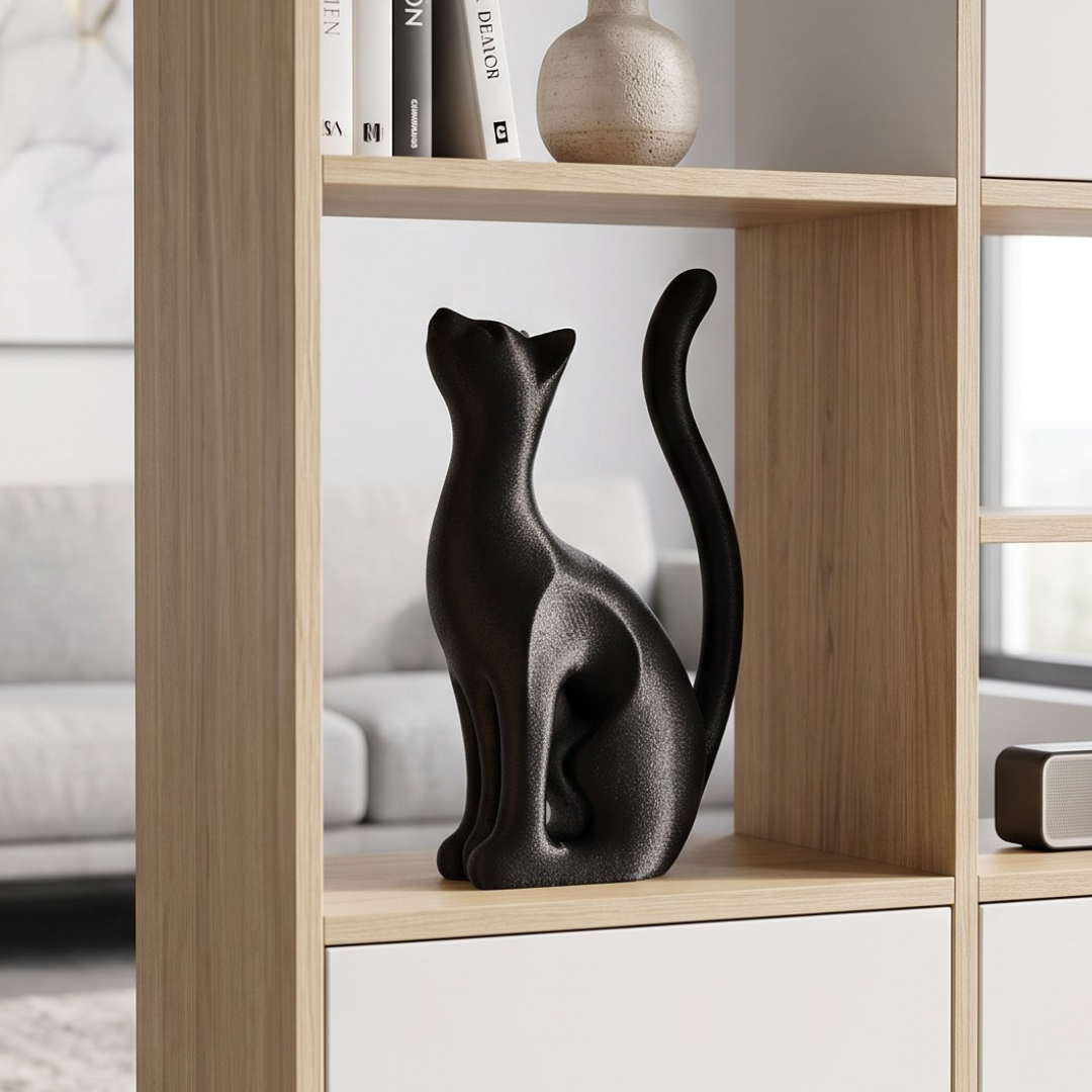 Escultura Decorativa Gato