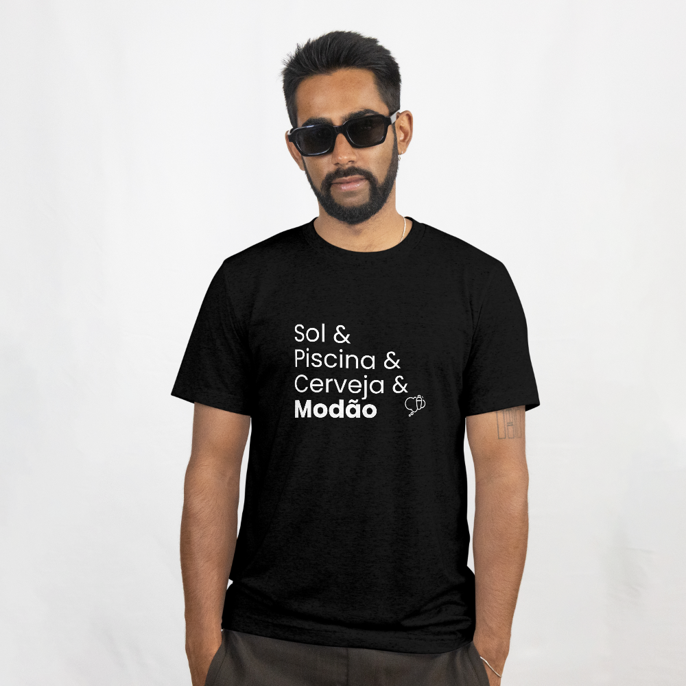 Camiseta Sol & Piscina & Cerveja & Modão