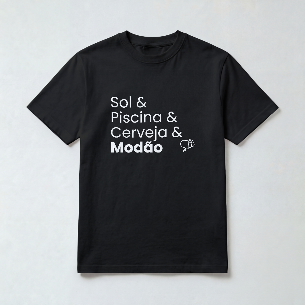 Camiseta Sol & Piscina & Cerveja & Modão