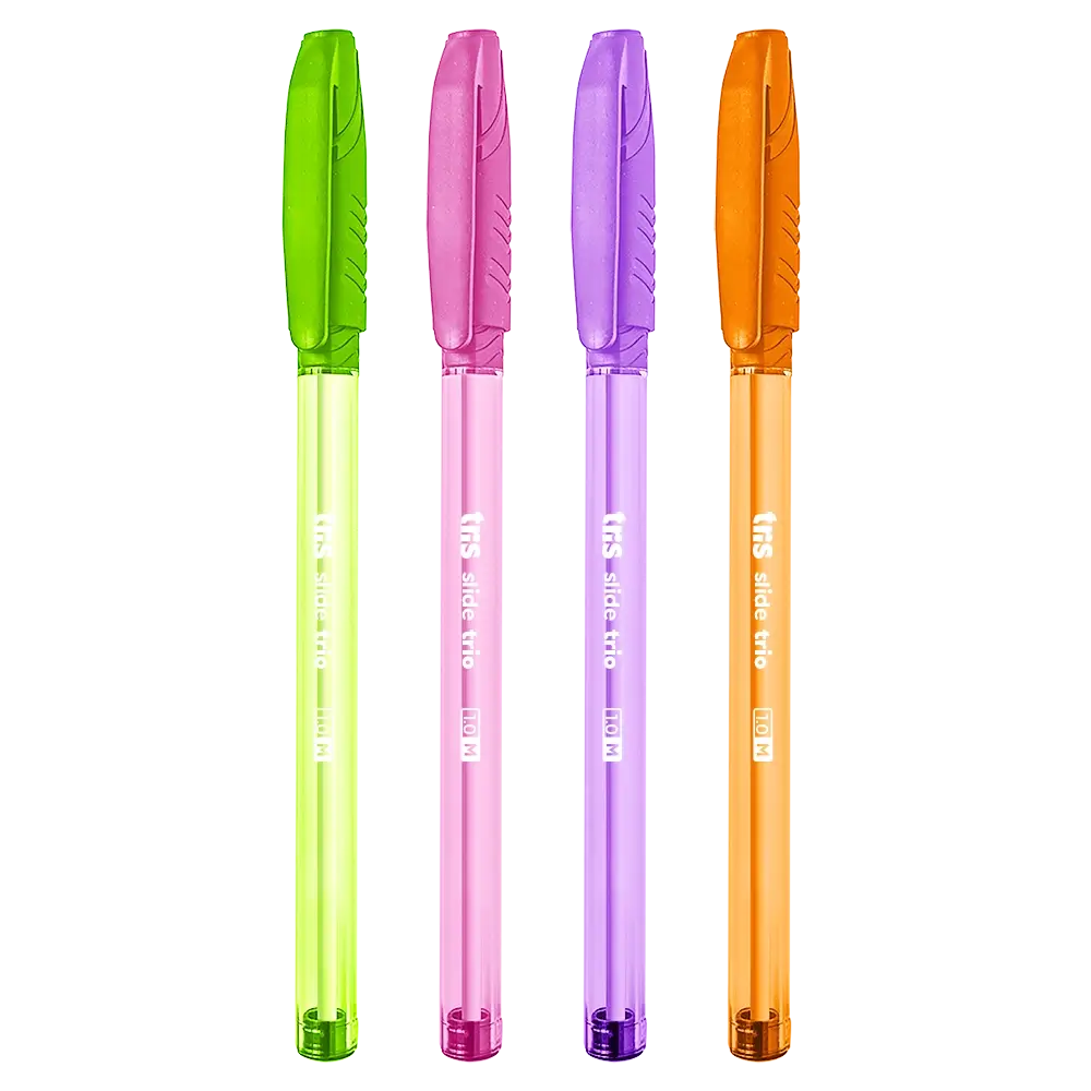 Caneta Esferográfica Tris Colormix Poá 4 Cores 1,0 mm