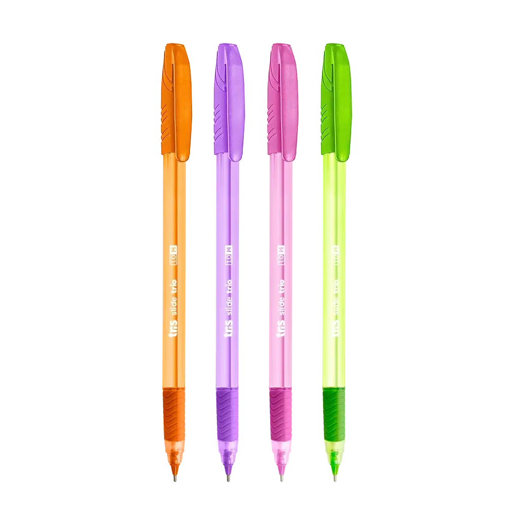 Caneta Esferográfica Tris Colormix Poá 4 Cores 1,0 mm