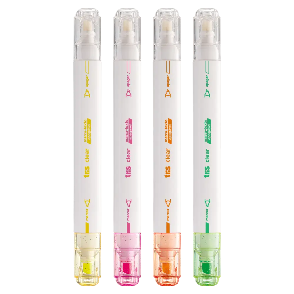 Marca-Texto Apagável Tris Clear