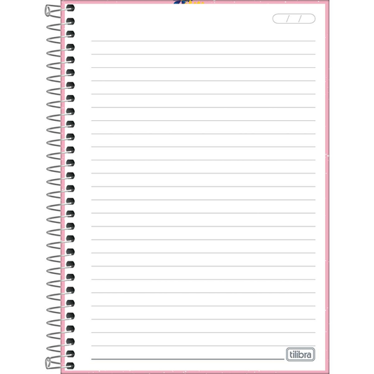 Caderno Espiral Capa Dura Tilibra Bloom 1/4 - 80 Folhas