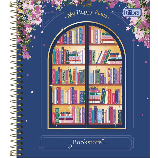 Caderno Capa Dura Tilibra Bookland - 80 Folhas