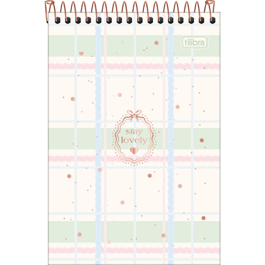 Caderno Espiral Capa Dura Tilibra Soho 1/4 - 80 Folhas