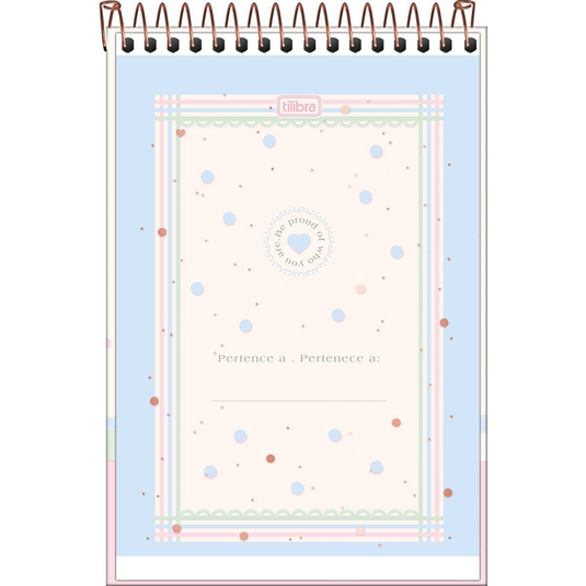 Caderno Espiral Capa Dura Tilibra Soho 1/4 - 80 Folhas