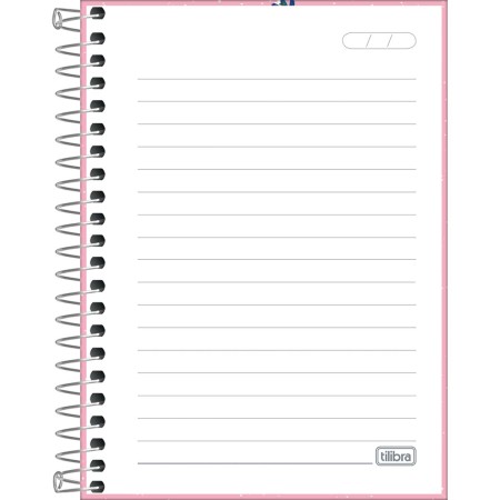 Caderneta Espiral Capa Dura Tilibra Bloom 1/8 - 80 Folhas