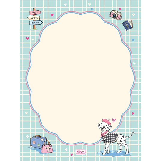 Papel de Carta Doggy Tilibra - 48 Folhas