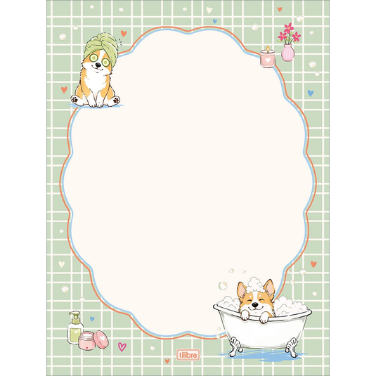 Papel de Carta Doggy Tilibra - 48 Folhas