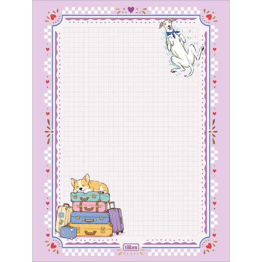 Papel de Carta Doggy Tilibra - 48 Folhas