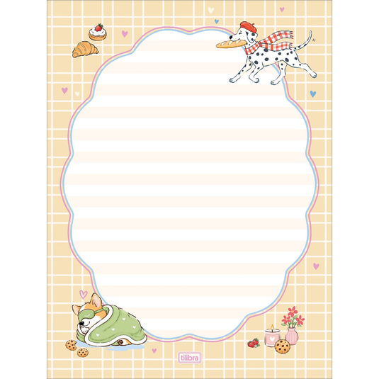 Papel de Carta Doggy Tilibra - 48 Folhas