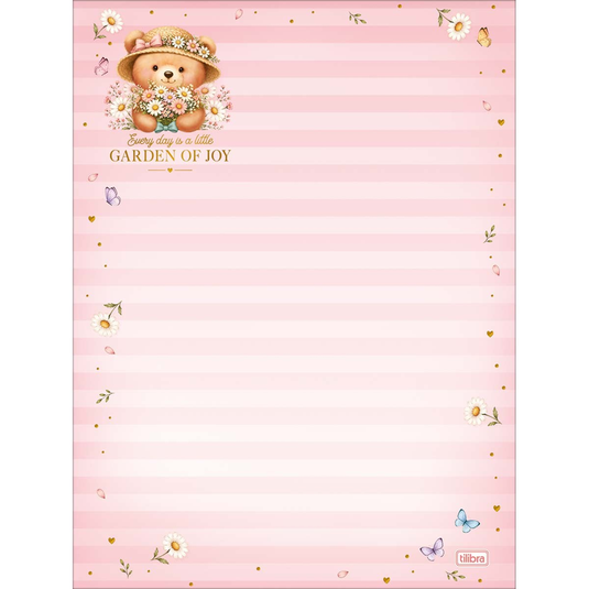 Papel de Carta Love Bears Tilibra - 48 Folhas