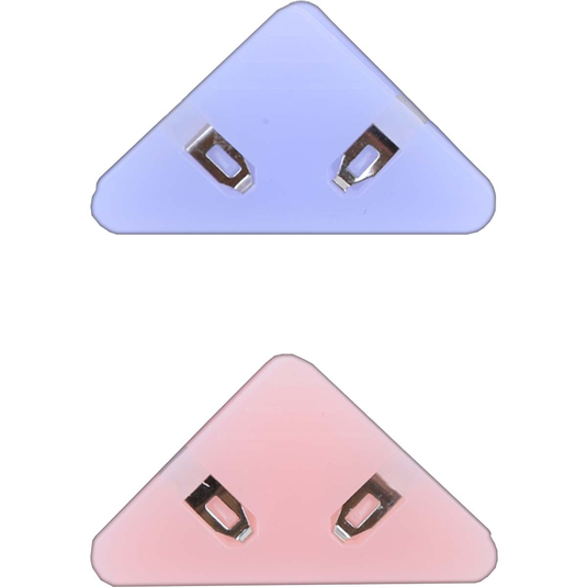 Prendedor de Papel de Canto Tilibra Rosa - Blister com 4 Unidades
