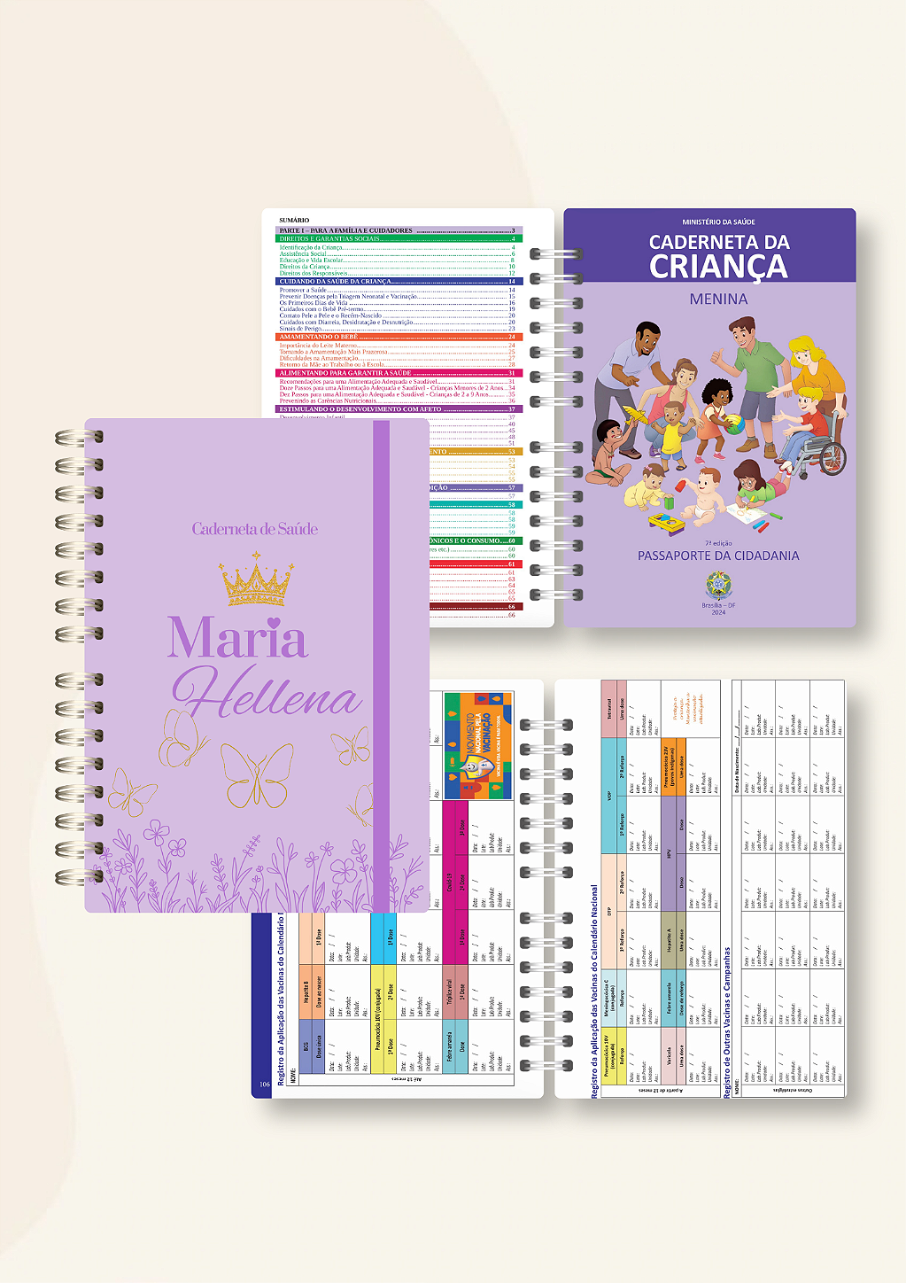 Caderneta de saúde Personalizada (Arte sob medida) - Edição completa