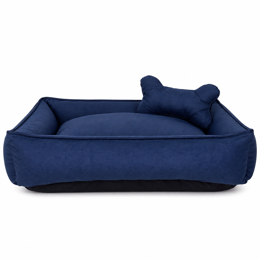 Cama Pet Suede Premium Impermeavel Pequena Cor:Azul