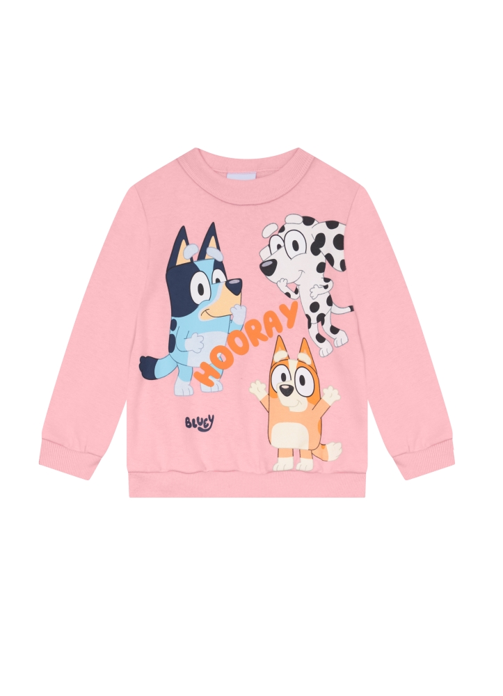 Conjunto da BLUEY ORIGINAL Blusão e Calça Jogger Moletom - 4 a 8 anos - roupa da