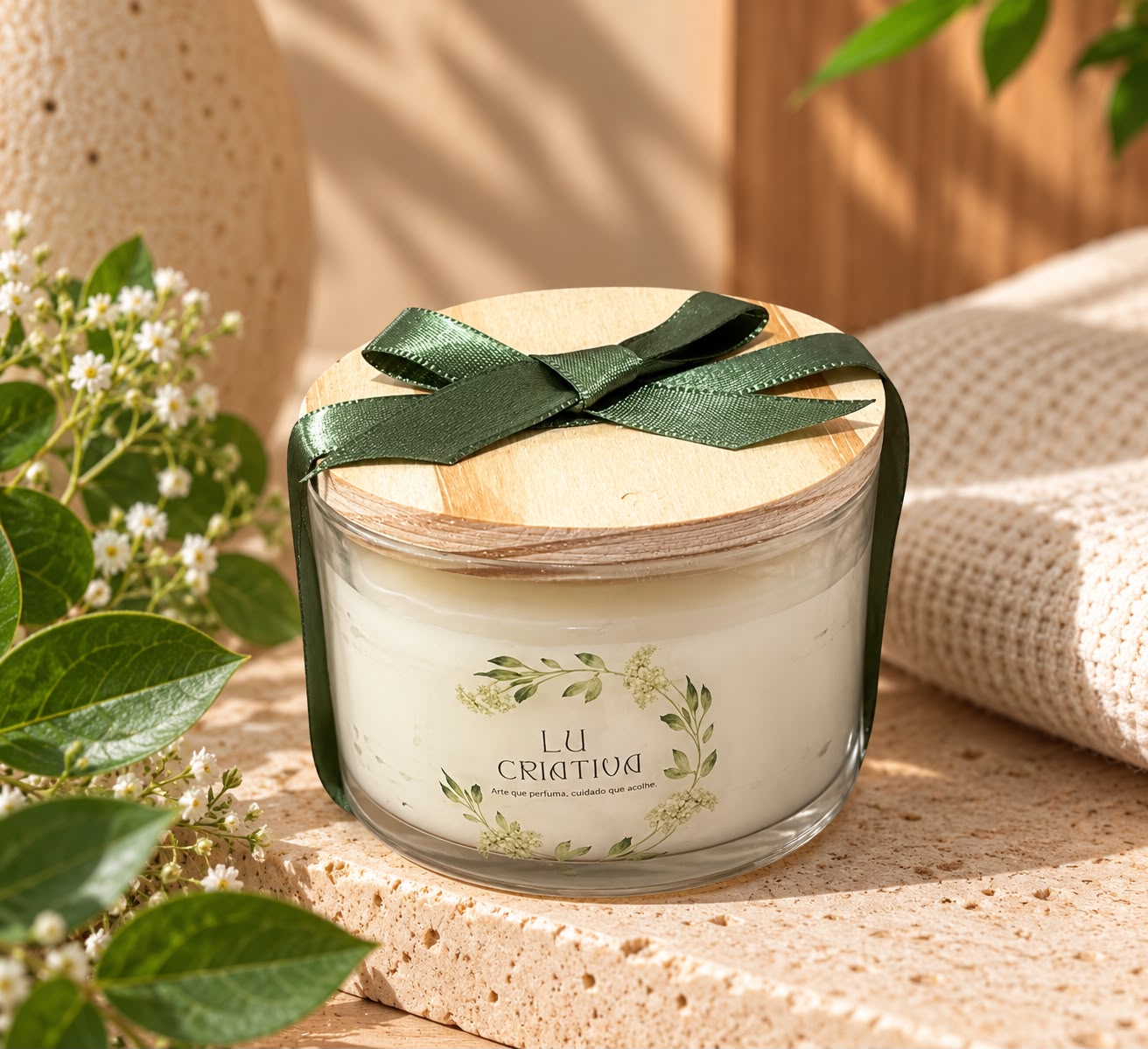 Vela Aromática Artesanal P 100g