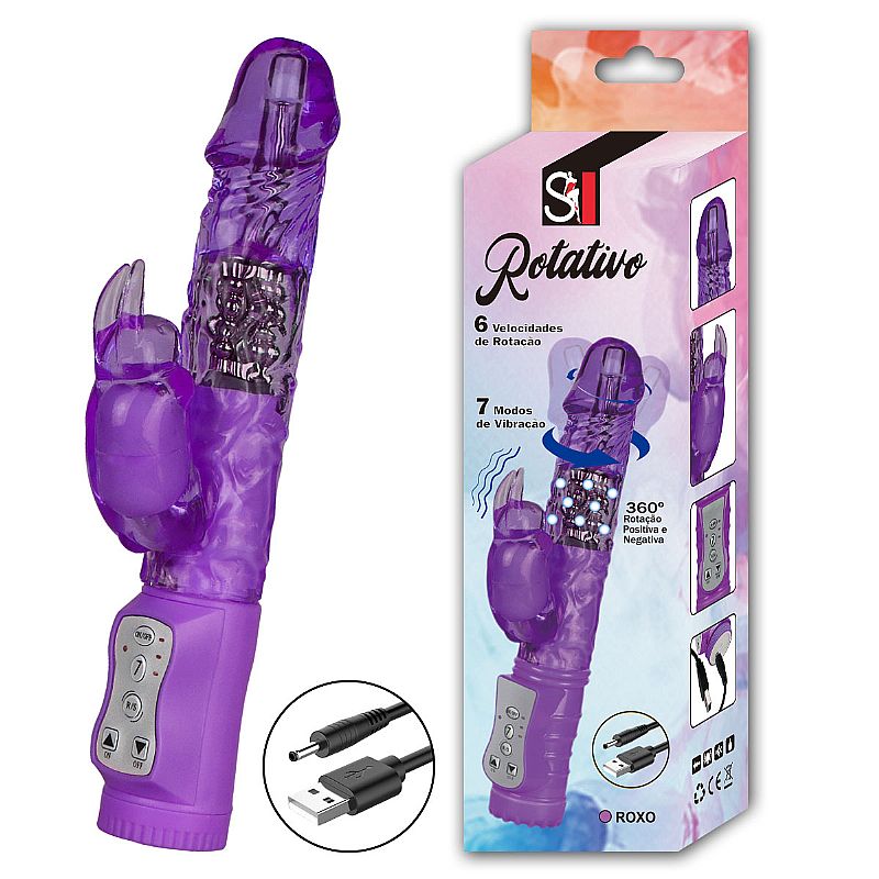 Vibrador Rotativo - 7 Vibrações com Rotação 360º - Recarregável - SI | Explore novas sensações