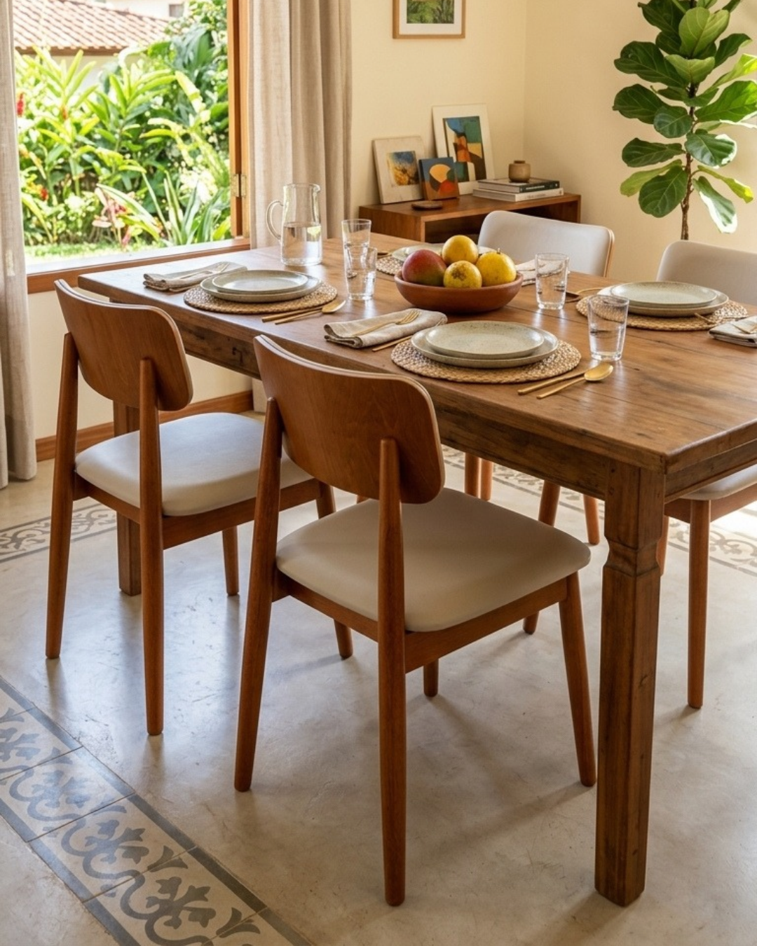 Cadeira LIZ | Modelo torneado com laminado