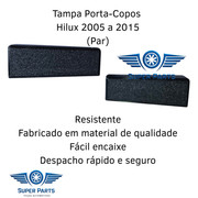 Par Acabamento Puxador Porta Copo Da Hilux 2005 A 2014