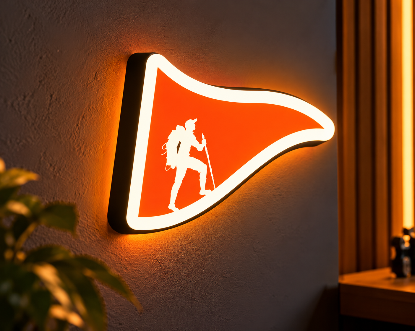 Luminária LED Logo Legendário em 3D Decoração de Parede 220v