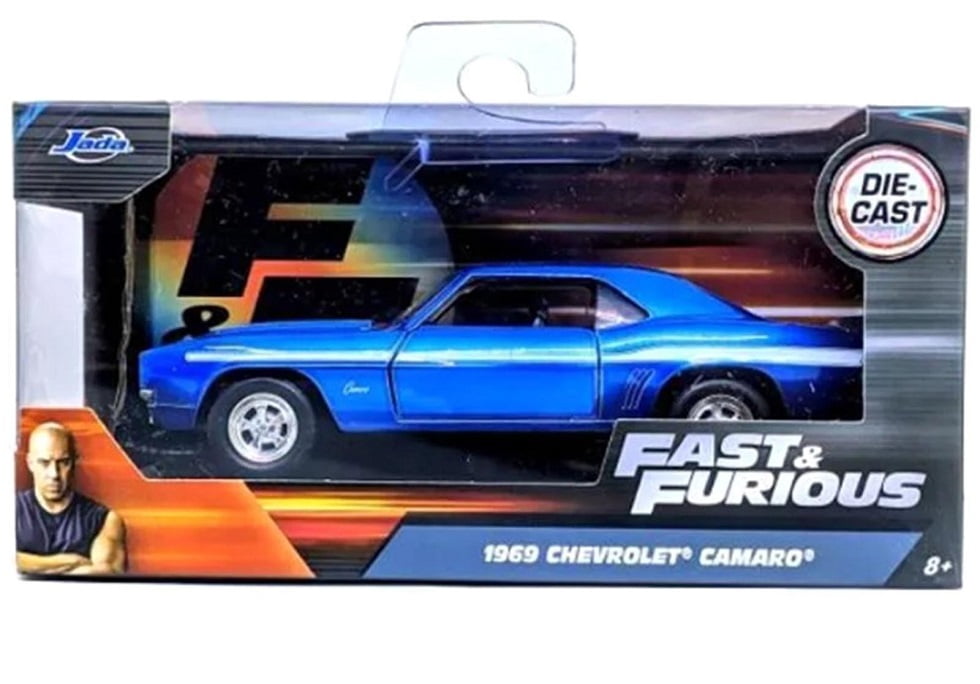 chevrolet camaro 1969 azul Fast And Furious Jada Toys 1/32