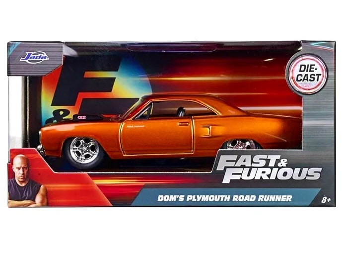 Dom"s 70 Plymouth Road Runner Fast And Furious Jada Toys 1/32