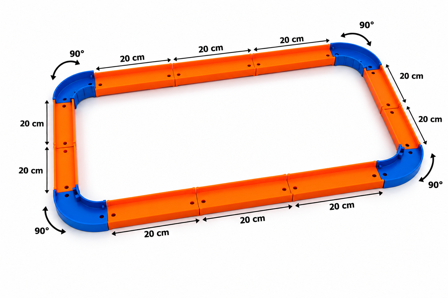 KIt circuito pista hot weels + de 2 metros de pista