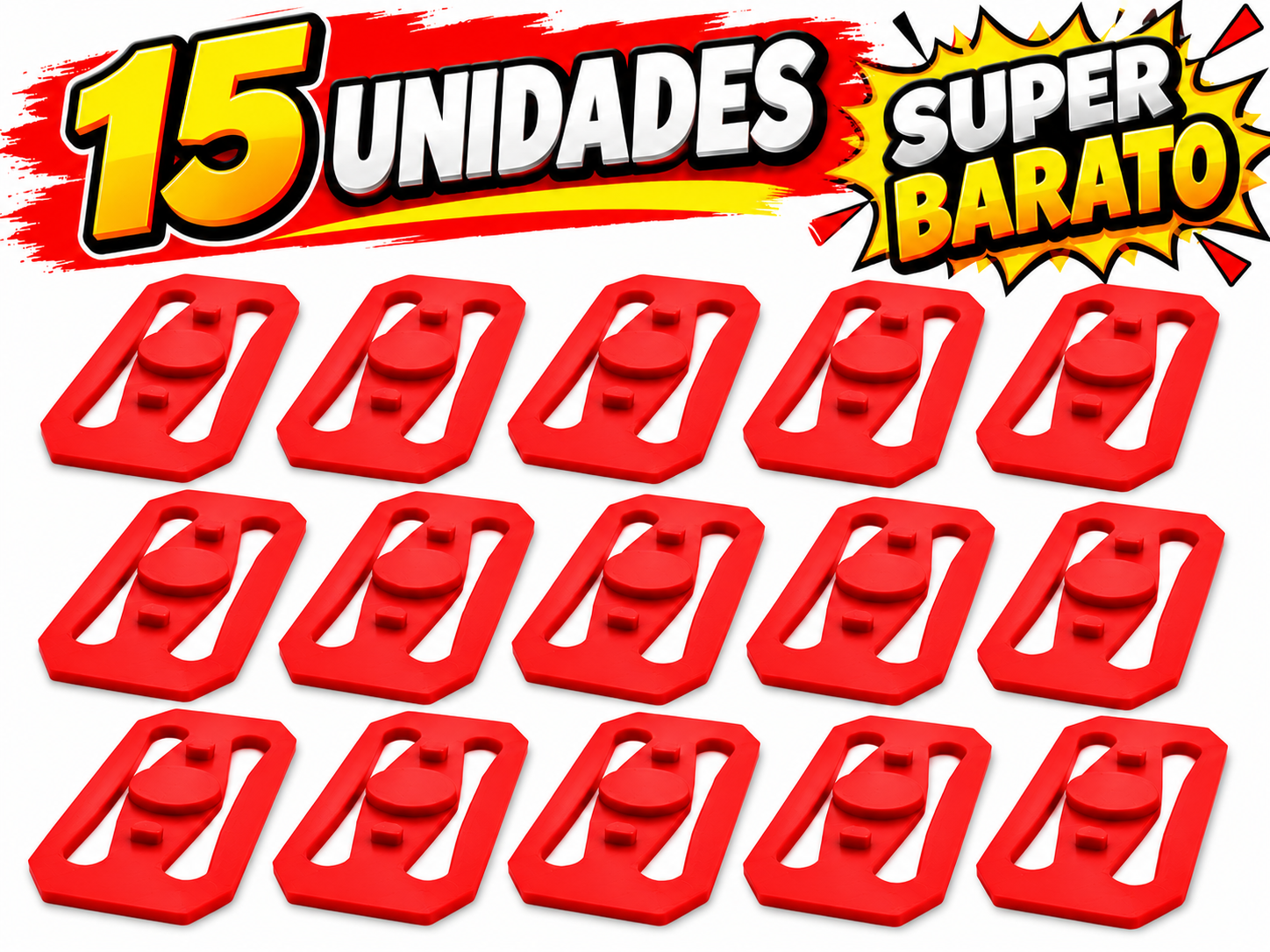 Kit 15 Conectores vermelho para Pista Hot Wheels Compatível Impressão 3D