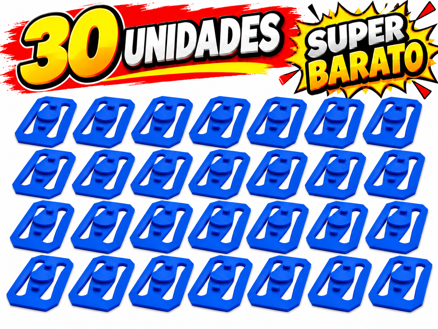Kit 30 Conectores azul para Pista Hot Wheels Compatível Impressão 3D