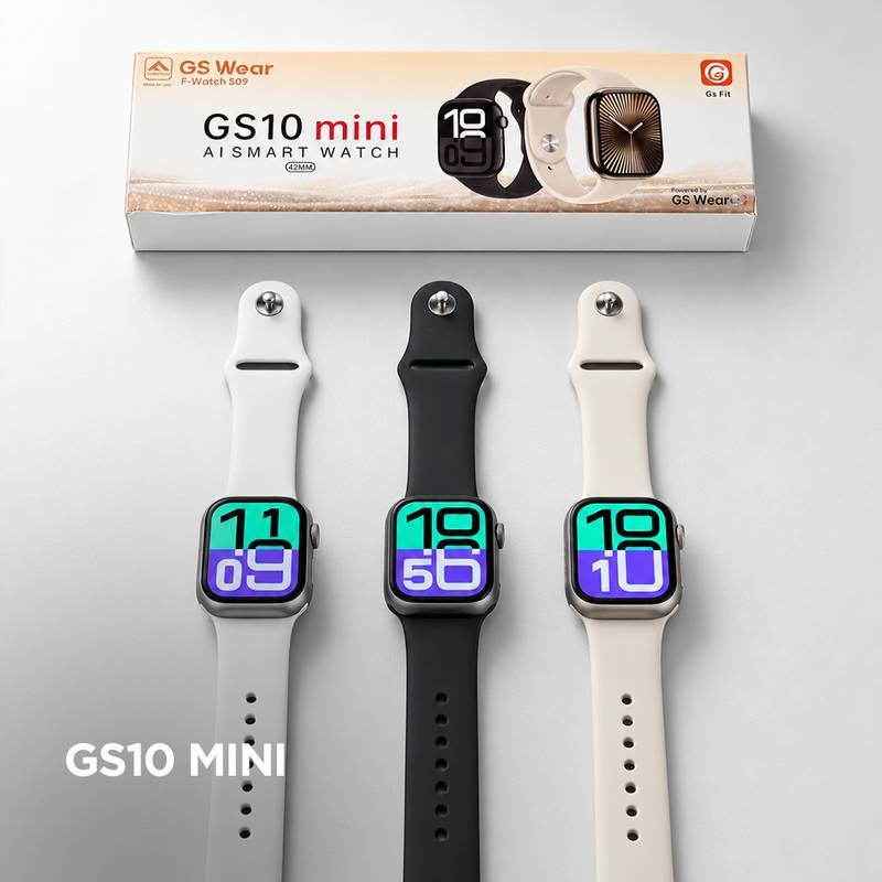 Smartwatch GSWEAR GS10 Mini 41mm Tela 1,75” IPS, Ligações, Ilha Dinâmica e IP67