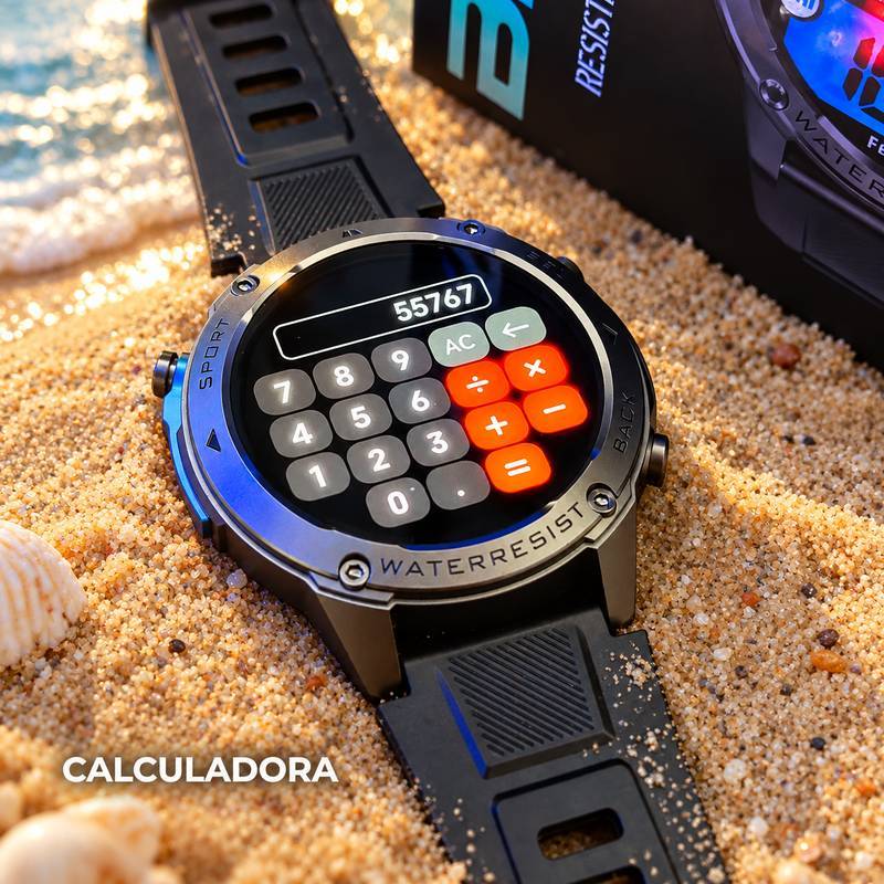 Smartwatch Wearzone BRAVE AMOLED 1,43” GPS Dual-Band L1+L5, 170+ Modos Esportivos, 5 ATM e IP69K