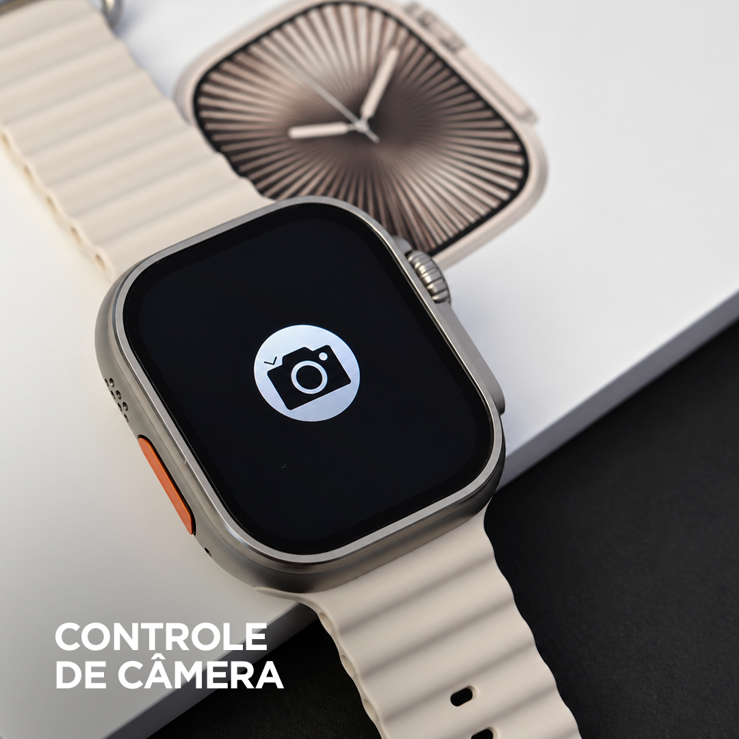 Smartwatch Microwear Ultra U3W 49mm Tela HD 2,2”, 1GB de Memória, WhatsApp por Voz e IP68