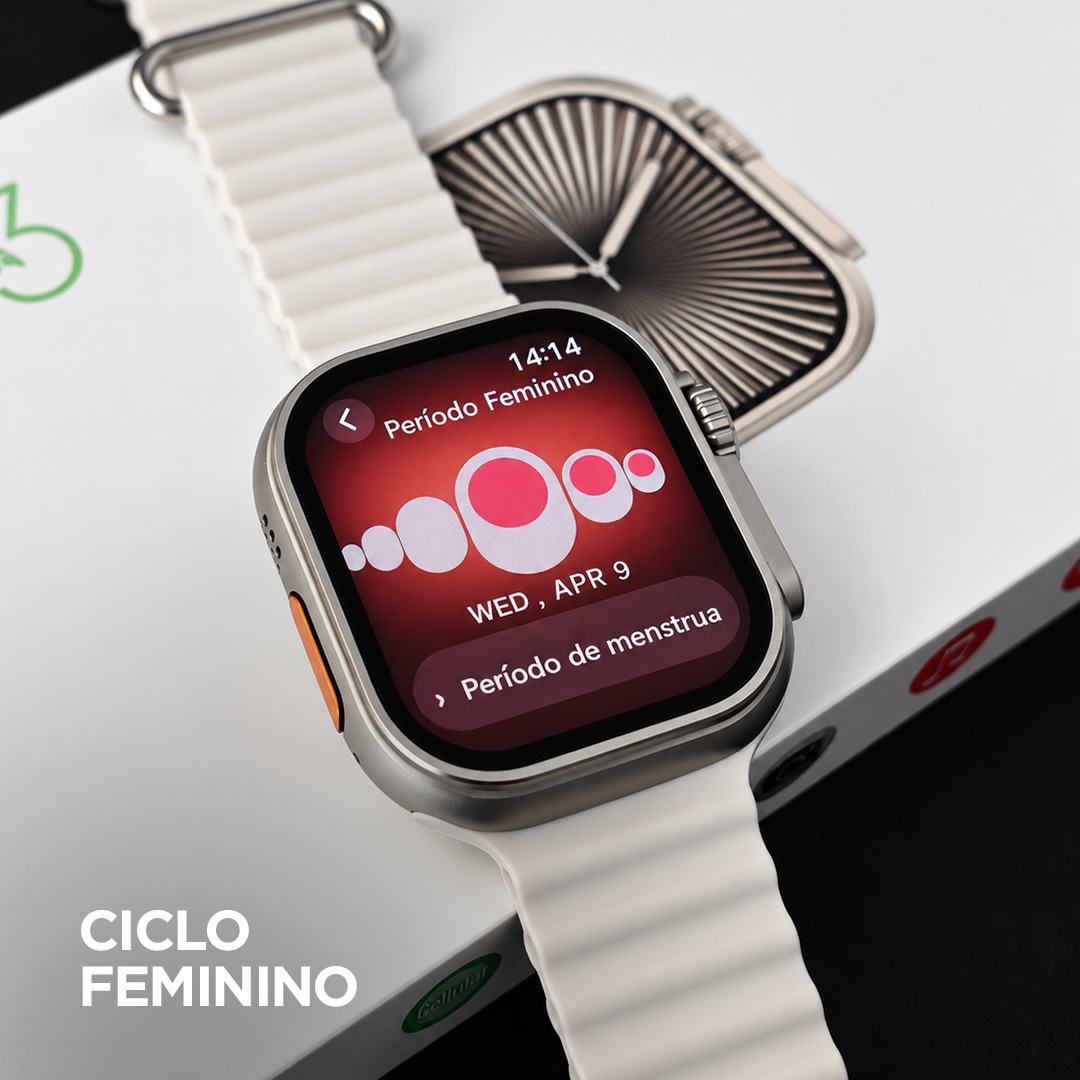 Smartwatch Microwear Ultra U3W 49mm Tela HD 2,2”, 1GB de Memória, WhatsApp por Voz e IP68